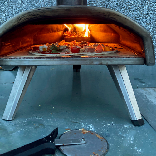 Workshop pizza.