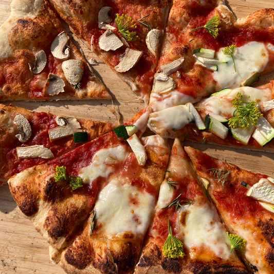 Workshop pizza.